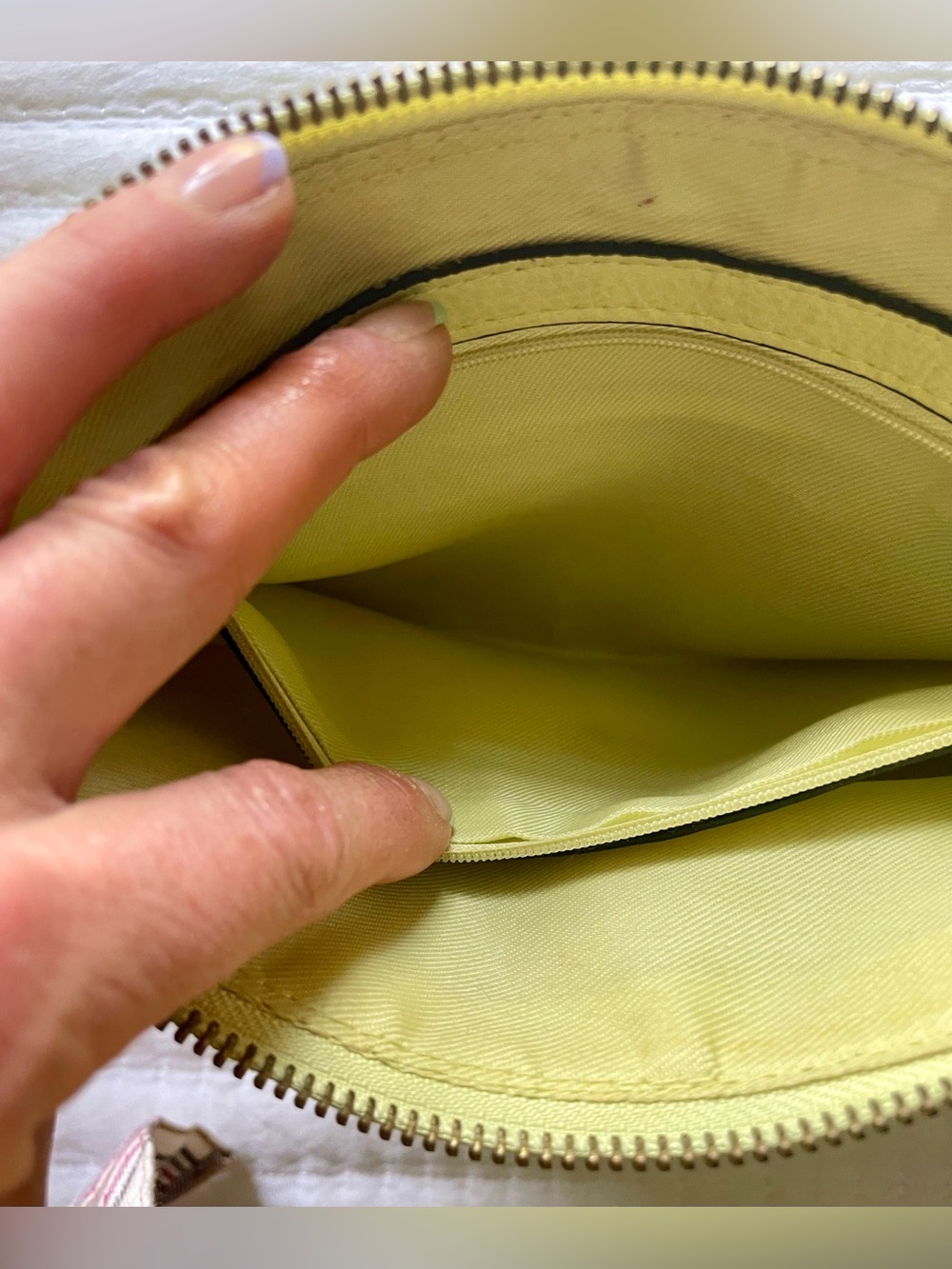 Merona Yellow Crossbody Purse & Clutch - Picture 14 of 15